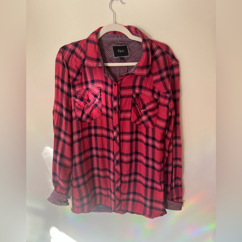 Rails Plaid Button Up M - image 1